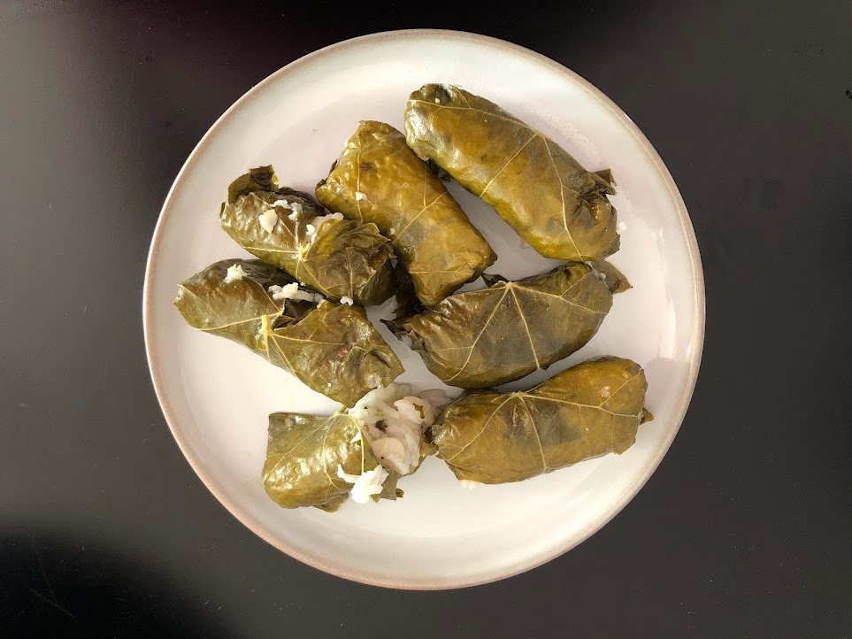 Dolma’s uit eigen tuin (gevulde wijnbladeren)